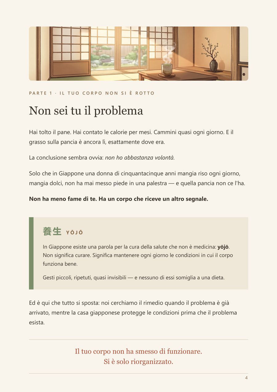 La pagina sul concetto di Yōjō